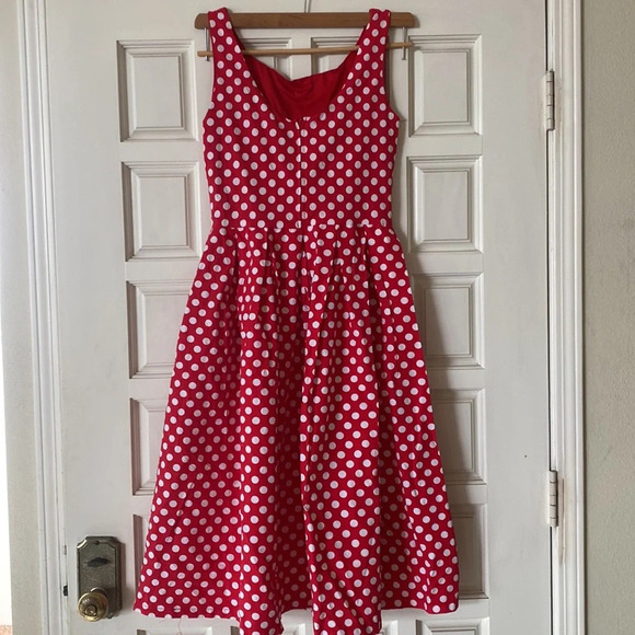 The best rockabilly retro polka dot swing dress ever made - Picture 2 of 13